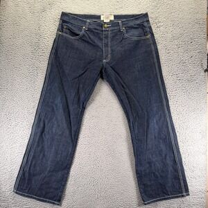 Vintage Rich Kids Jeans Mens 42x32 Blue Cotton Denim Straight Leg Workwear Baggy